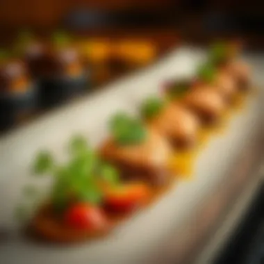 Gourmet Presentation Artfully presented gourmet dish