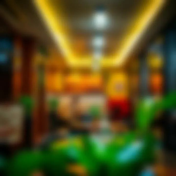 Cozy atmosphere of a casual eatery