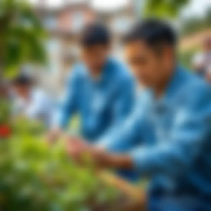 Community engagement activities that promote sustainability in Global Villages
