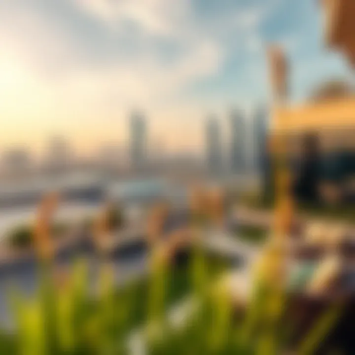 Scenic view from Greenside Residence overlooking Dubai skyline