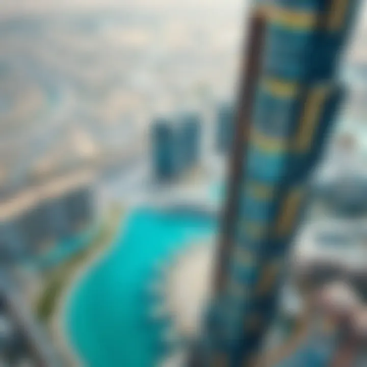 Aerial view highlighting investment potential around Hilal Tower