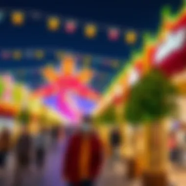 Dubai Shopping Festival Vibrance Colorful display at Dubai Shopping Festival