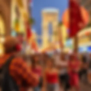 Tourists Experience UAE Festivities Tourists enjoying holiday festivities in the UAE