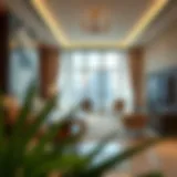 Luxurious interior of Icon Delux Hotel Apartments