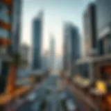 Dubai skyline showcasing modern business architecture