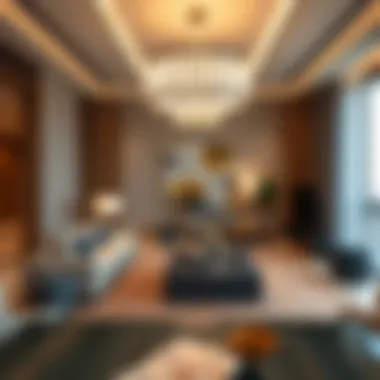 Interior Luxury of the Intercontinental Residence Luxurious living space interior at Intercontinental Residence