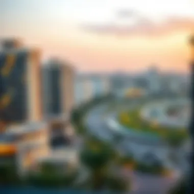 Breathtaking Views of JVC Scenic view of Jumeirah Village Circle