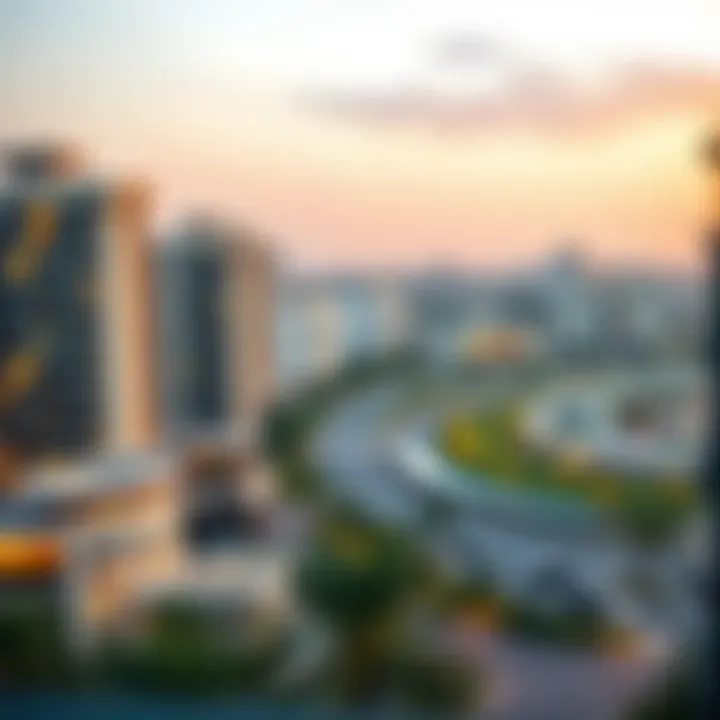 Breathtaking Views of JVC Scenic view of Jumeirah Village Circle