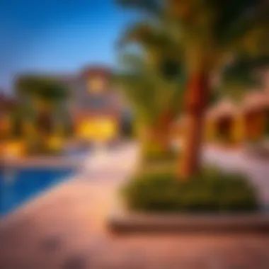 Vibrant community spaces with greenery and recreational facilities in Khalifa City