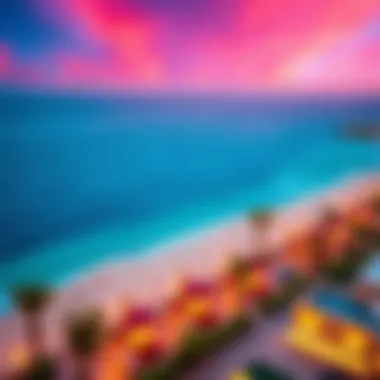 Vibrant Atmosphere Over La Mer Beach An aerial perspective of La Mer Beach highlighting its vibrant atmosphere