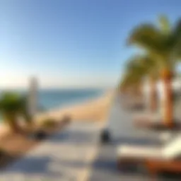 A serene view of La Mer Beach showcasing its pristine shoreline