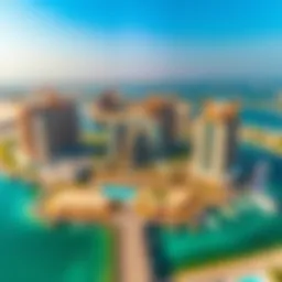 Aerial view of Le Mer Dubai showcasing the stunning waterfront