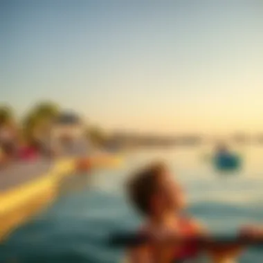 Visitors enjoying recreational activities at Love Lake Al Qudra