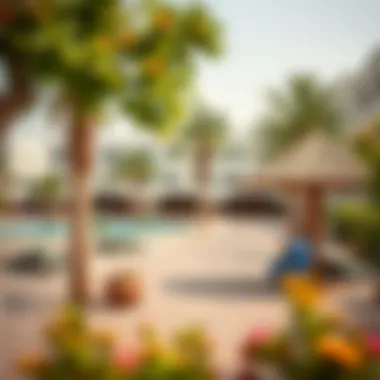 A visual representation of the community amenities available in مجمع بايونير العين