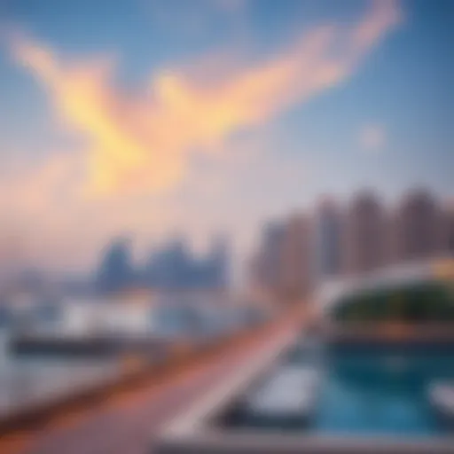 Panoramic view of Marina Beach showcasing the skyline