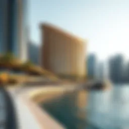 Stunning exterior view of Marina One showcasing its unique architectural design