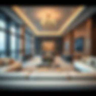 Luxurious Interior of Marina Quays West Tower Luxurious interior of a residence within Marina Quays West Tower highlighting premium furnishings