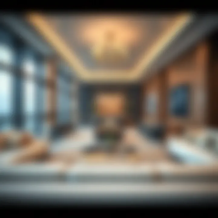 Luxurious Interior of Marina Quays West Tower Luxurious interior of a residence within Marina Quays West Tower highlighting premium furnishings