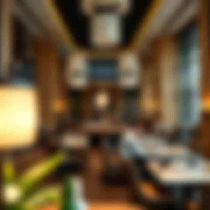 Culinary Delights at Maryah Plaza An elegant dining area at Maryah Plaza featuring various cuisines