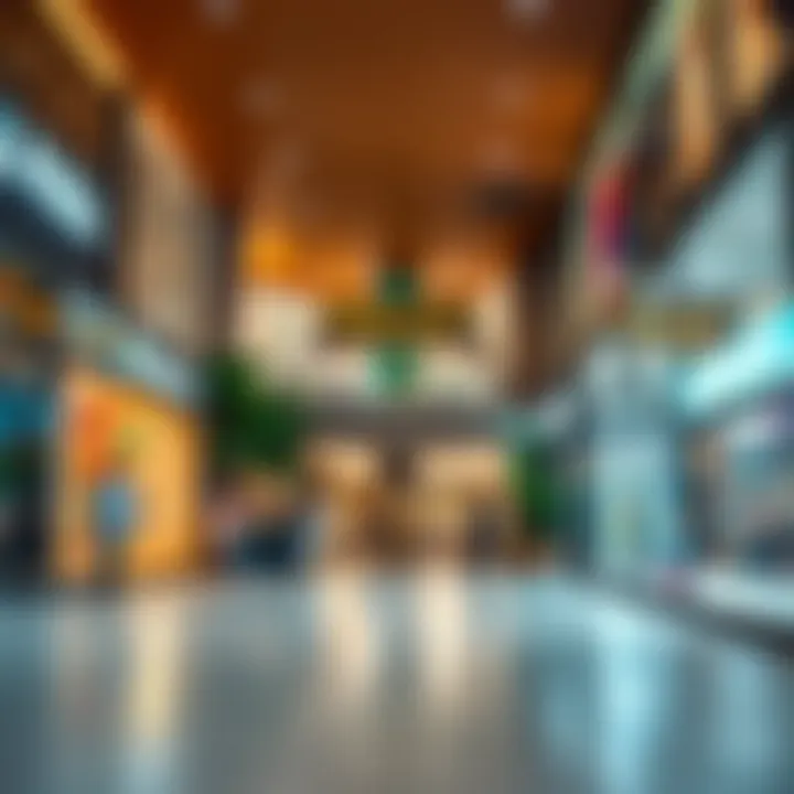 Diverse Retail Offerings at Maryah Plaza A vibrant retail space within Maryah Plaza showcasing diverse shops