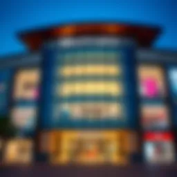 Architectural facade of Mercato Shopping Mall showcasing its unique design