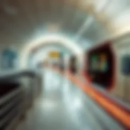 Dubai Metro station interior showcasing modern design