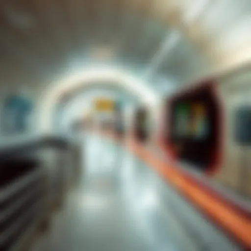 Dubai Metro station interior showcasing modern design