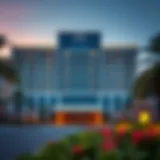 Luxurious exterior view of Mövenpick Hotel