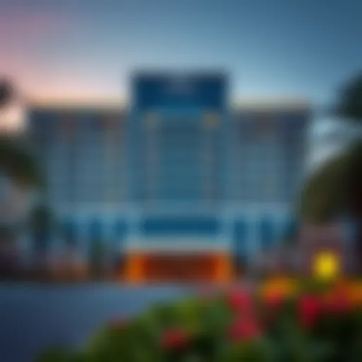 Luxurious exterior view of Mövenpick Hotel