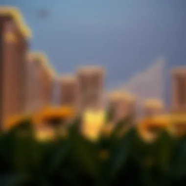 Market trends graph depicting property value fluctuations in Mudon Views