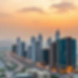 Stunning skyline view of Mudon Views showcasing modern architecture