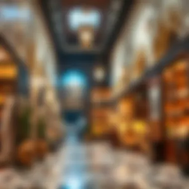The Enchanting Atmosphere of متاجر الخان Captivating ambiance within متاجر الخان featuring traditional design elements