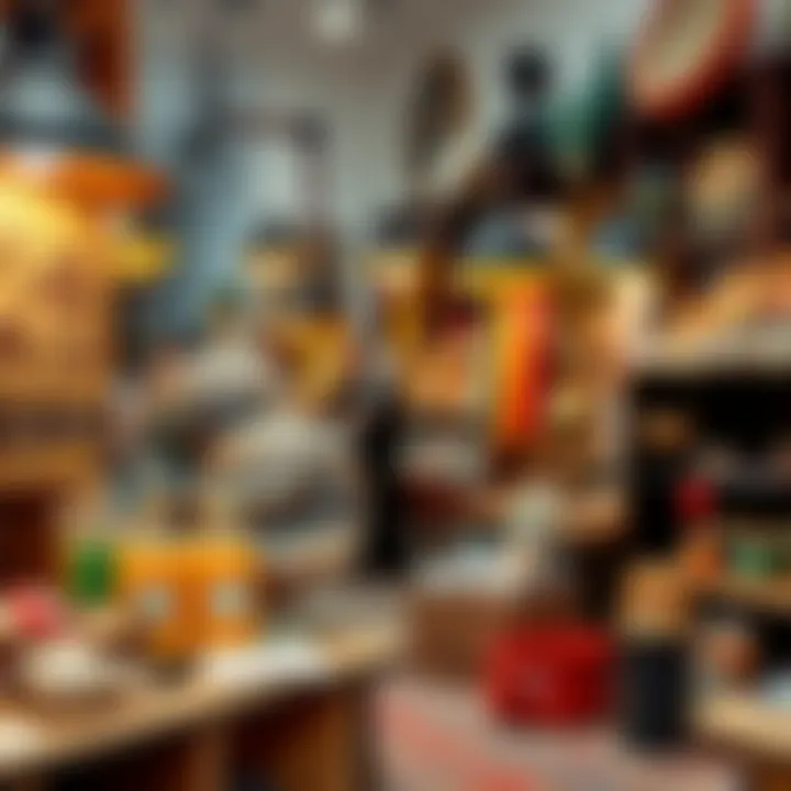 Diverse Offerings at متاجر الخان Vibrant display of local crafts and products at متاجر الخان
