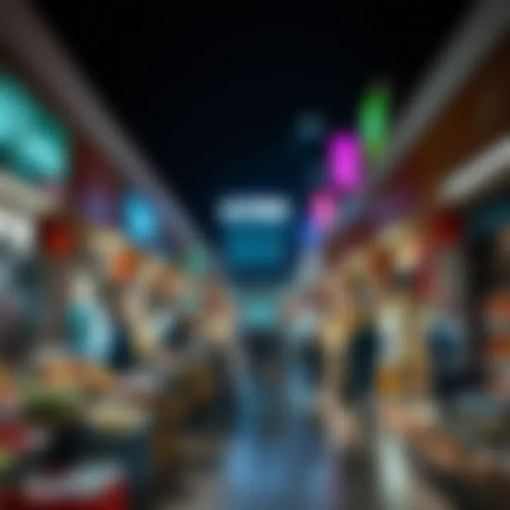 Local Market in Al Twar Center Vibrant local market in Al Twar Center