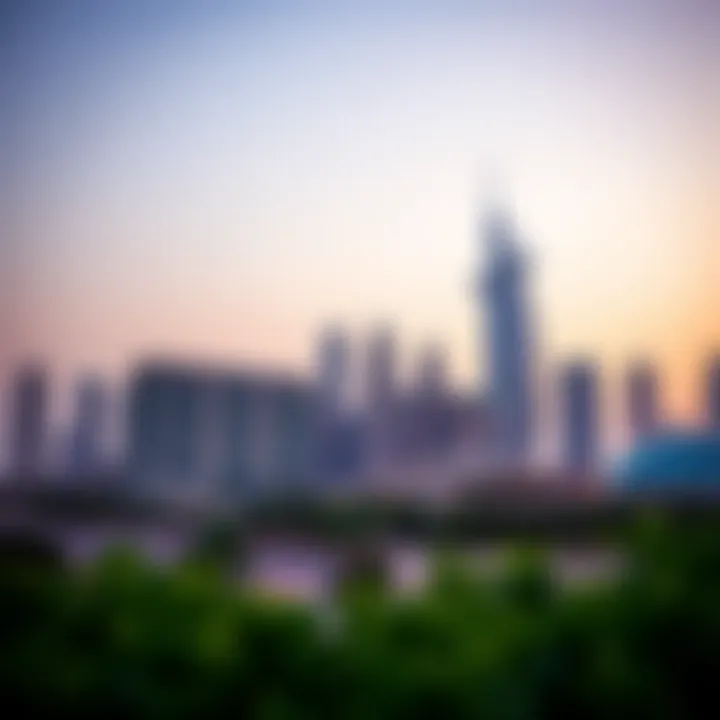 Al Twar Center Skyline Stunning skyline of Al Twar Center at dusk