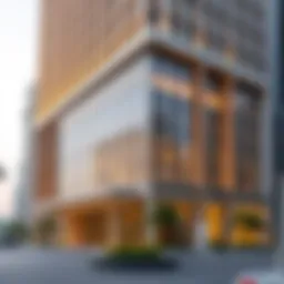 Exterior view of the DIFC Gate Building showcasing its modern architectural design