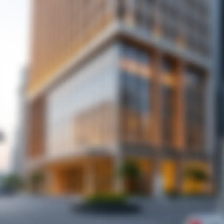 Exterior view of the DIFC Gate Building showcasing its modern architectural design