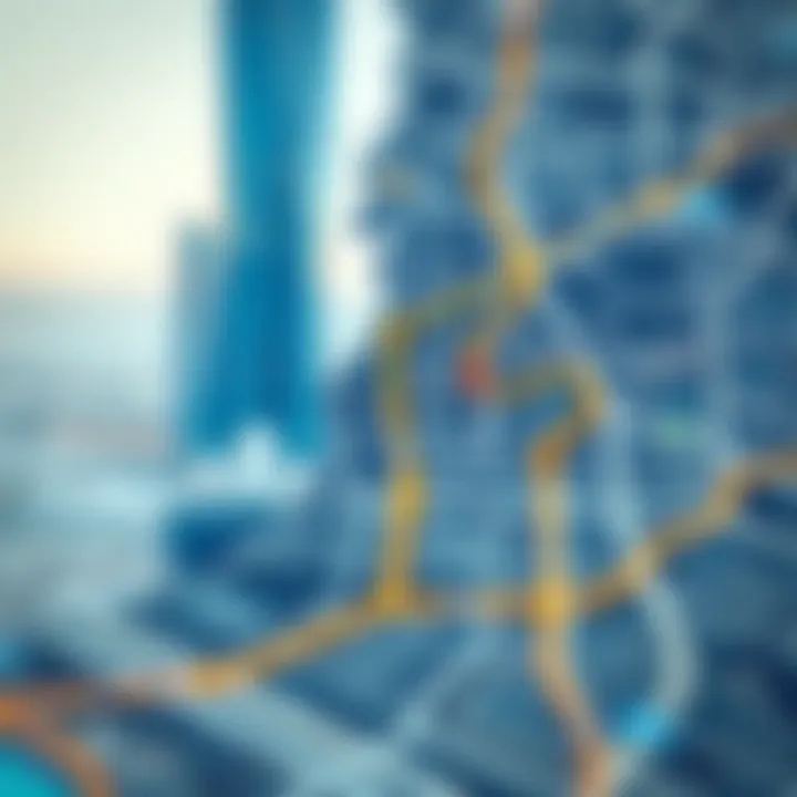 Route Map to Prime Tower Map highlighting routes to Prime Tower