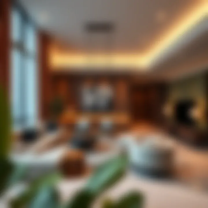 Luxury apartment interiors highlighting contemporary design