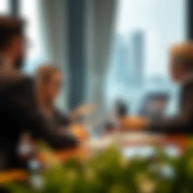 Consultation with a Financial Advisor A professional financial advisor engaged in a consultation