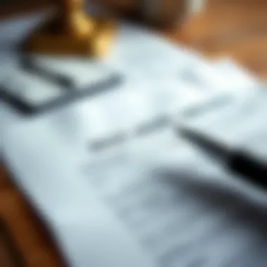 Understanding the Legalities: Renting in Dubai A close-up of rental agreement documents and legal papers