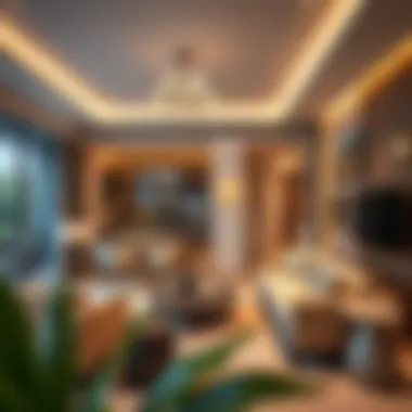 Stylish Living: A Glimpse Inside Dubai Rentals An interior of a modern apartment for rent in Dubai