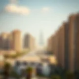 A panoramic view of Dubai's skyline showcasing residential buildings