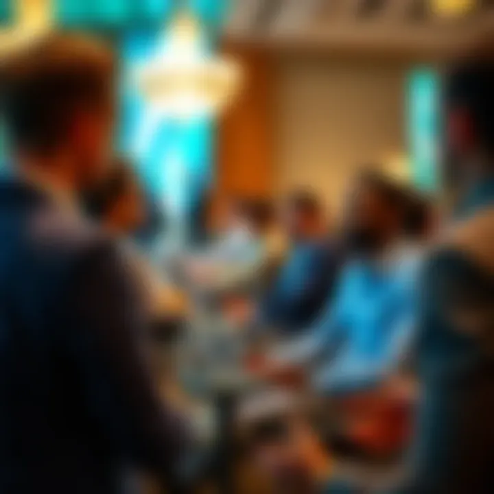 Networking in Dubai: Building Professional Connections A networking event in Dubai showcasing professional connections