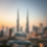 A skyline view of Dubai highlighting job opportunities