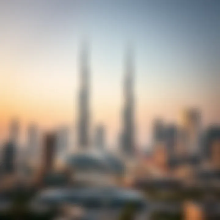 Dubai Skyline: Opportunities Abound A skyline view of Dubai highlighting job opportunities