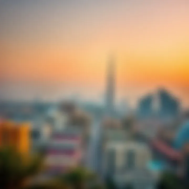 A stunning view of the UAE skyline during a long weekend