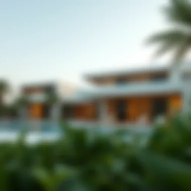 Innovative Architectural Design in Dubai Modern architectural design of a high-end estate