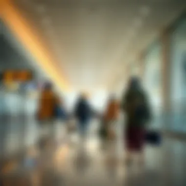 Welcoming International Travelers at Marhaba Airport International travelers arriving at Marhaba Dubai Airport