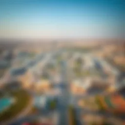 Aerial view of Mussafah 33 showcasing its vibrant community and infrastructure